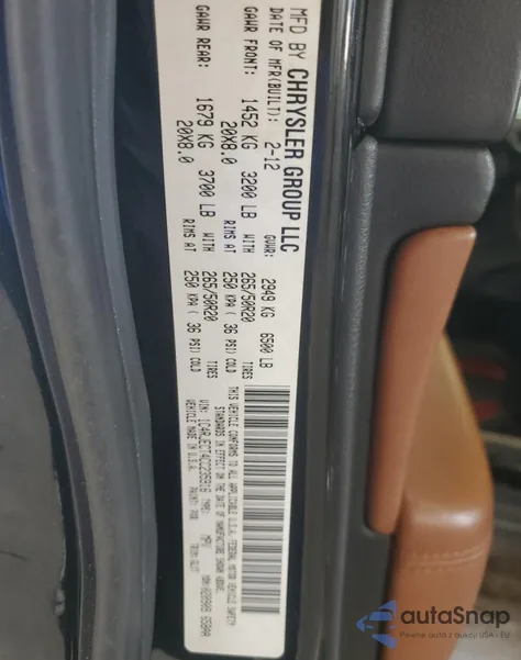 2012 Jeep Grand Cherokee Overland from USA, damaged, VIN 1C4RJECT4CC235916